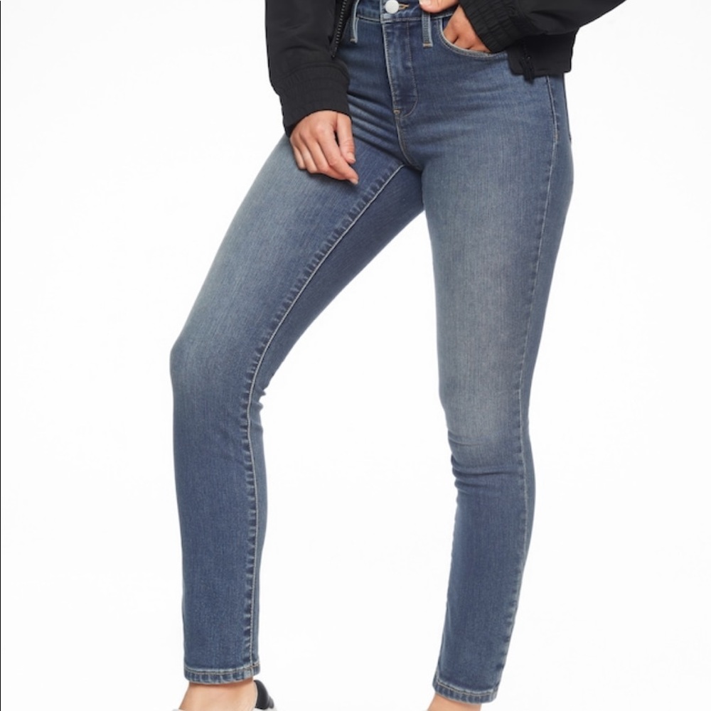 Athleta Sculptek skinny jeans - azure blue